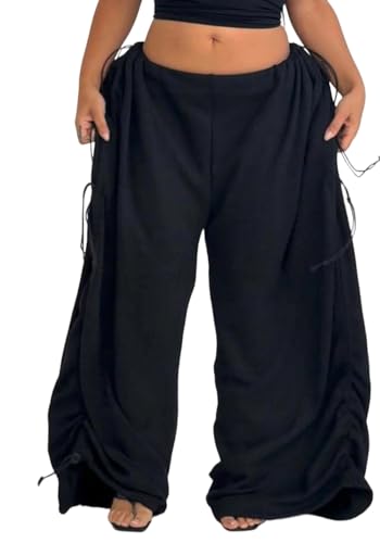 Amazon.com: LAJIOJIO Women's Drawstring Wide Leg Pants High
