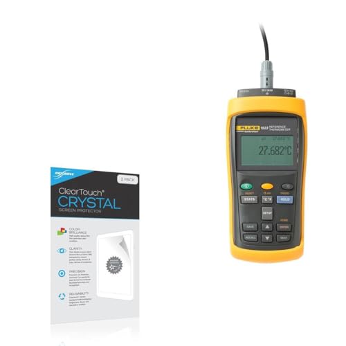 BoxWave Screen Protector Compatible with Fluke Calibration 1523 - ClearTouch Crystal (2-Pack), HD Film Skin - Shields from Scratches