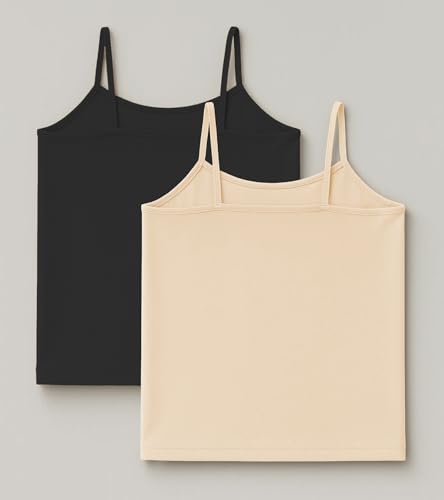 Image of Kurve Girl's Sleeveless Tank Top - Stretch Undershirts Cami Camisole, UV Protective Fabric, Rated UPF 50+ (Made in USA)