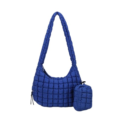 Sac à bandoulière matelassé pour femme, grand sac à main léger avec fermetures éclair