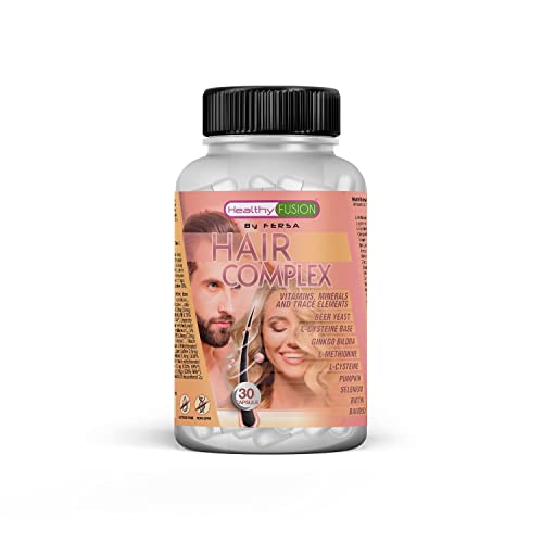 Healthy Fusion Anti-Hair Loss Effective | Stimulates hair growth | Increases volume and density | Strengthens the roots | Provides shine and radiance | Unisex | 30 capsules
