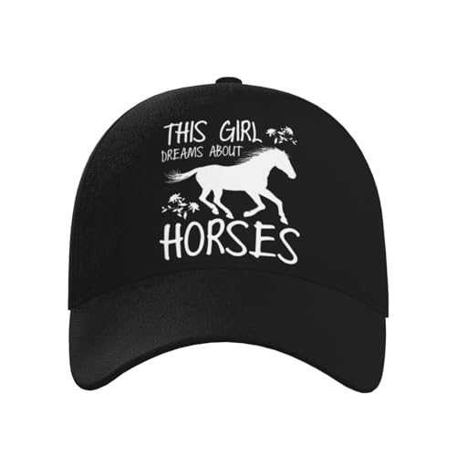 This Girl Dreams About Horses Baseball Hats for Men and Women - Classic Adjustable Hats2