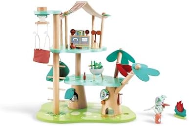 Hape Kiki’s Treehouse Headquarters Dollhouse Toy