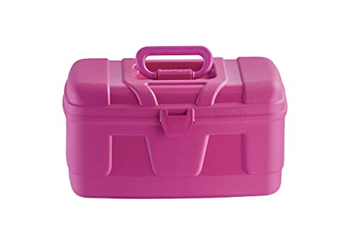 Maleta Organizadora 34 Esmaltes Manicure+Porta Acetona rosa