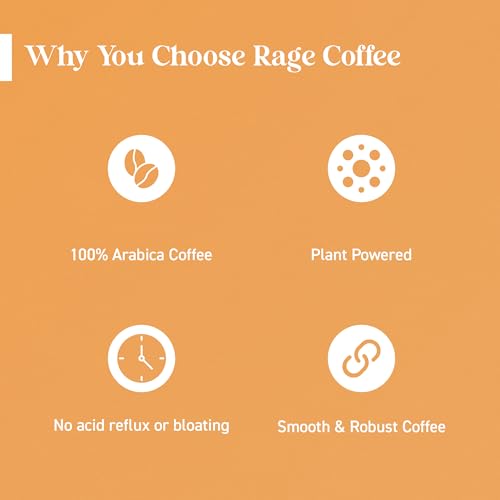 RAGE COFFEE Instant Coffee French Vanilla With 100% Arabica Beans Infused With Plant Based Vitamins| Hot & Cold Coffee | Strong Aroma With Rich Taste - 100 Gm - Bottle