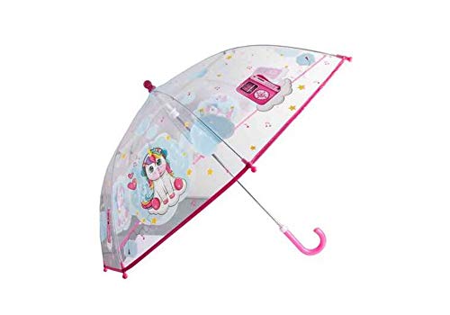 Preisvergleich Produktbild Kinder Regenschirm Einhorn mit Musiknoten