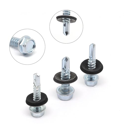 150 tornillos autorroscantes hexagonales para metal miniatura 3