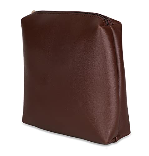 Image of Bagsy Malone Super Stylish Cosmetic Pouch-PU0004RB Brown