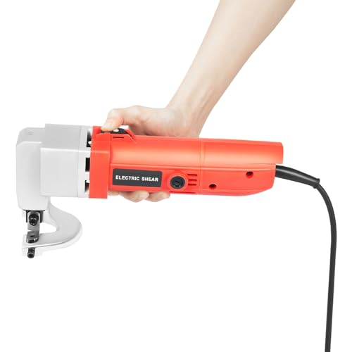 Cisaille à tôle électrique 500 W, 2,5 mm, 2000 tr/min, grignoteuse électrique en acier inoxydable, pour couper le fer, la tôle blanche, l'acier, le...