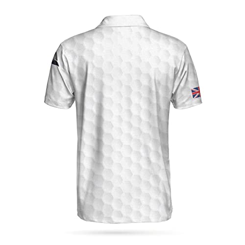 Golf Texture United Kingdom Polo Shirt Great Britain Union Jack Polo Shirt UK Golf Shirt for Men, Mens Polo Shirts for Gifts, Short Sleeve Men's Shirt Colorful2