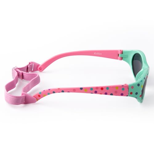 Kiddus Sunglasses for Girl Boy. From 2 years. UV Protection UV400. Made of Rubber. BPA Free. Adjustable and Detachable Band3