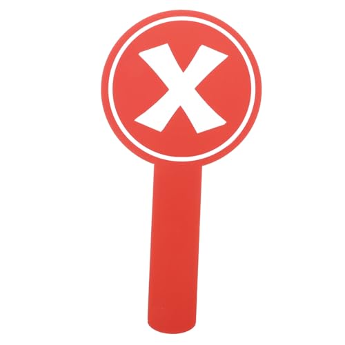 BESTonZON Accesorios para Juegos de Carteles Signo de interacción del Estudiante del Junta de jueces del salón de Clases paletas de subasta paletas Reutilizables Tabla de Madera