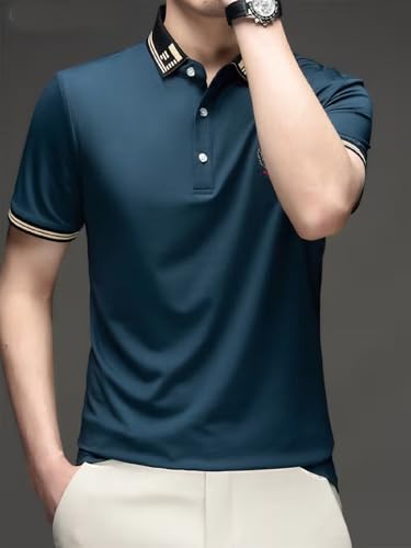 Image of Lymio Polo T Shirt for Men || T Shirt for Man || Collar T-Shirts Style Men (Packs Also Available) (109-112)