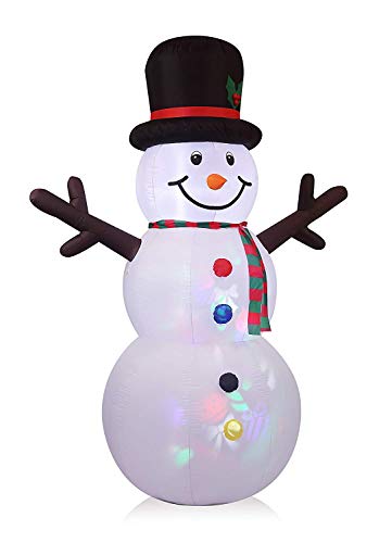 VIDAMORE 8FT Tall Christmas Inflatable Snowman Lawn Yard Garden Outdoor Decoration