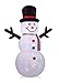 8FT Inflatable Snowman with Projection Lighting Indoor Outdoor Christmas Holiday Decorations