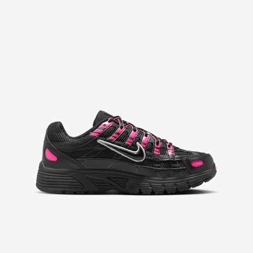Nike P-6000 Big Kids' Shoes (HV5064-600, Pink Blast/Metallic Silver/Black)3
