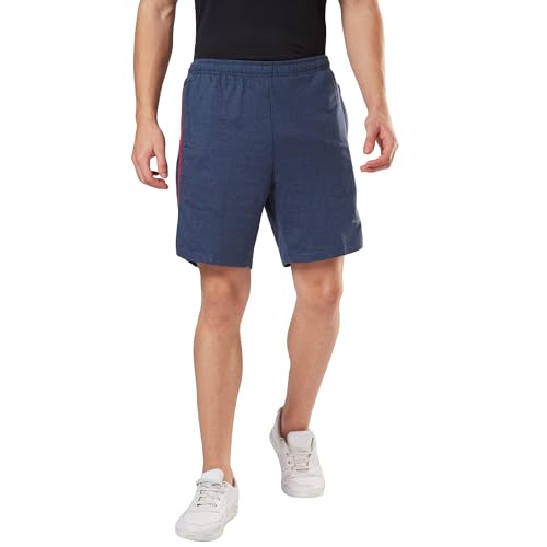 Image of berge' Men's Knits Cotton Polyester Fabric Long Shorts with Secure Zipper Pockets Casual for Men|Gym|Half Pants for Men|Mens
