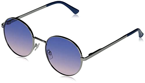 Martha Stewart Women's Ms141 Vintage Metal Uv400 Protective Round Sunglasses-Timeless Gifts for Her, 50mm