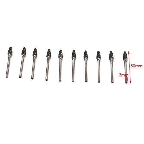 Set 10 piezas fresas de carburo de tungsteno 6mm miniatura 1
