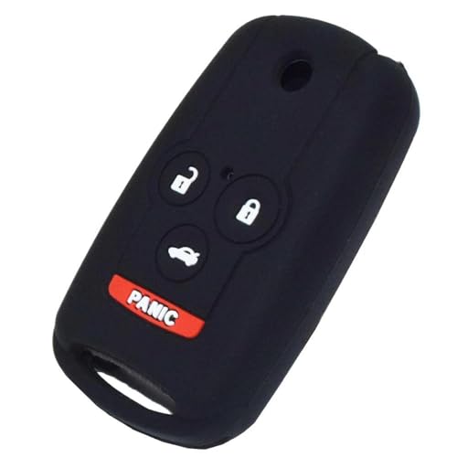 Coque clé pour Accord Coupé housse protection voiture 4 boutons noire plip