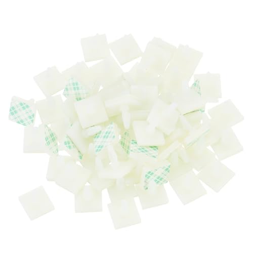 Image of sourcing map 88 Pcs Adhesive PCB Spacer, Sticky Nylon Insulated Standoffs for PCB Board, Supporting Height 0.19", Fits PCB Hole Dia 3mm to 3.2mm, White