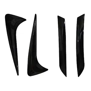 Ant Enterprize KIA SONET Car Bumper Protector Guard Black Set of 4(ONLY Black KIA SONET Petrol/Diesel) Refer Image for Installation and Before Use Clean Surface with Soap