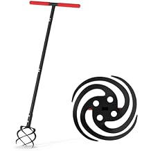 Hand Tiller Garden Tool, Twist Tiller for Gardening with Long Handle, 44.3-inch Garden Claw Hand Tool for Lawn Aerator, Hand Cultivator Tiller Tool for Garden Beds, Plant Box