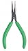 Xcelite LN54BK Diagonal Thin Long Nose Plier with Green Cushion Grip Handle, Serrated Jaw, 5" Length, 1-3/16" Jaw Length