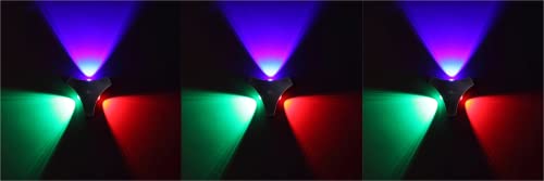 Image of Murphy 6-Watt 3 Way Up Down Outdoor LED Wall Light with Aluminium IP65 Grade Waterproof Body (Multi Color, Pack of 3)