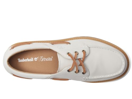 Timberland Sapato náutico feminino Stone Street Platform, Branco, 36