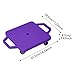 kowaku Floor Scooter Board with Handles for Kids Play Equipment Sensory Training Portable with Rollers Sit Down Scooter for Backyard, Violet