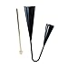 Milisten Metal Agogo Bell for Traditional Samba Percussion Instrument with for Early Education and Musical Play Includes Wooden Stick Black