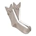 K. Bell Socks Men's Wide Mouth Shark, Gray, Sock Size: 10-13/Shoe Size:9-11