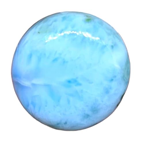 Larimar pierre gemme pour fabrication de bijoux cabochon rond 21mm pour bague pendentif collier DIY