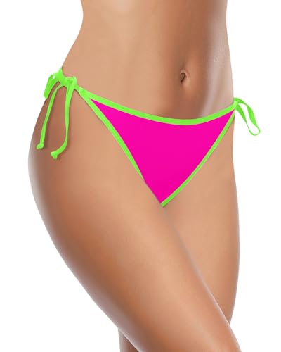Image of Holipick Bikini Bottoms for Women String Bathing Suit Bottom with Moderate Coverage Low Waist Swim Bottom