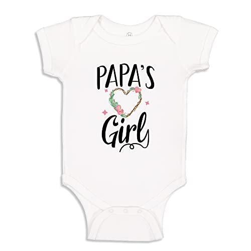 Papa's Girl Baby Bodysuit One Piece or Toddler T-Shirt Papa Baby Girl Clothes
