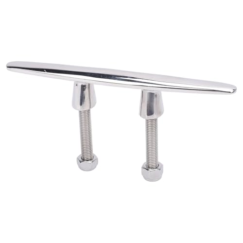 Asixxsix 6 Inch Boat Cleat, 316 Stainless Steel Marine Dock Cleat, Marine Grade Rope Cleat, Boat Tie Down Cleat, Rope Cleat Tie Down for RV Yacht Cargo Ship Speedboat
