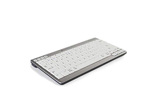 Bakker Elkhuizen BNEU950WBE Keyboard BE AZERTY Ultraboard 950 white-silver/wireless