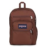 JanSport ノートパソコン用バックパック - 2つのコンパートメントを備えたコンピューターバッグ、人間工学に基づいたショルダーストラップ、15インチのラップトップスリーブ、運搬用ハンドル - ベーシックブラウン