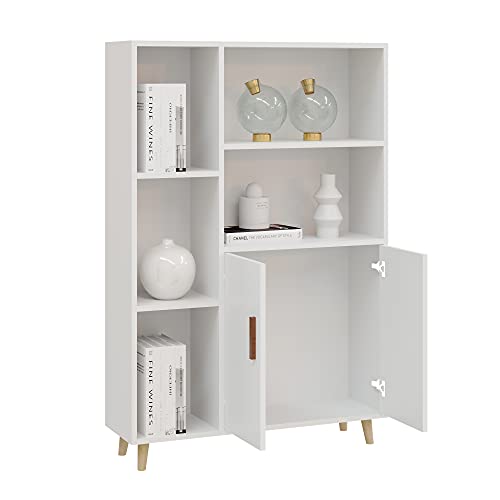 image for Panana Sideboard Display Cabinet with Doors Shelf Wooden Cupboard Livi