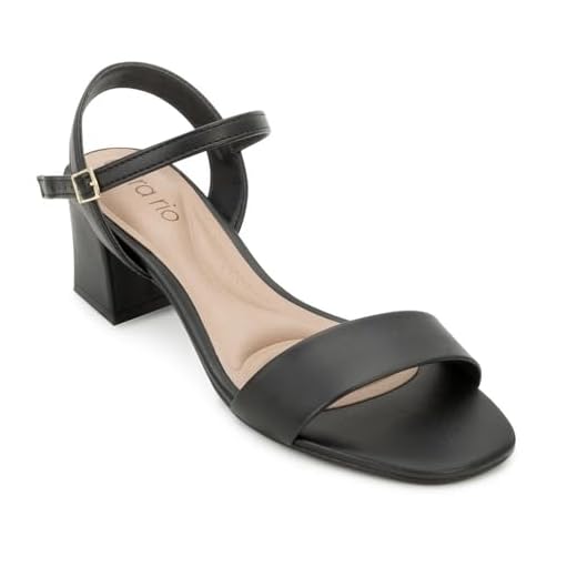 Sandália Feminina Beira Rio – Fivela, Salto Bloco, Conforto, Leve e Uso Diário – Moderna e Elegante (Preto, BR, Adulto, Numérico, 35)