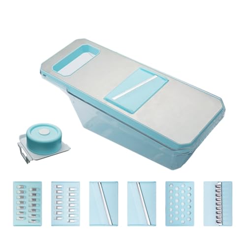 IJSDNVJNDX Rebanador de Verduras Manual de Seguridad Multifuncional de Metal Rallador de Zanahorias Patata