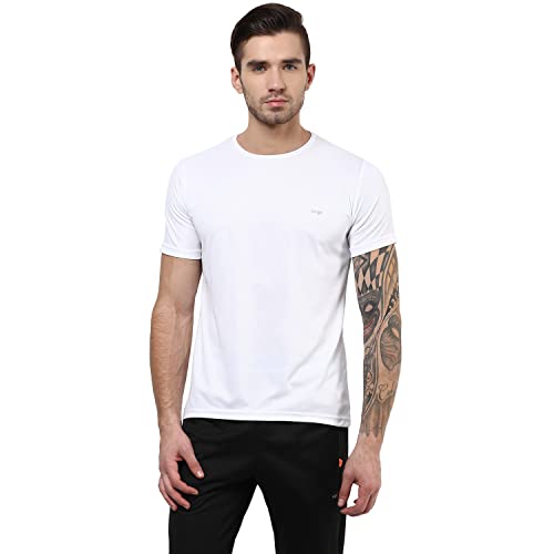 Image of berge' Men Instadry Dryfit Round Neck Sports Tshirt for Badminton, Running Activity, Casual Plain Tshirt for Men's, Regular Fit Gym Wear Tees, Half Sleeve Tshirt for Men for Exercise
