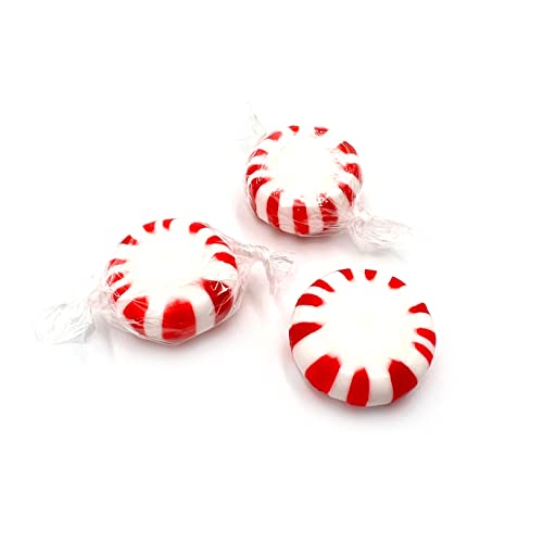Starlight Peppermint Mints | 2 Pound Bag - Approx. 150 Count | Old Fashioned Hard Candy | Hard Candy Individually Wrapped for Office Bowls & Holiday Buffets