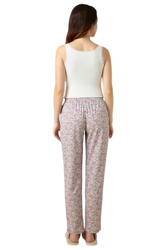Image of Van Heusen Women's Printed Lounge Pants | Drawstrings & Side Pockets | Ultra Soft Fabric | Relaxed Fit | At home pyjamas | Everyday Comfort | Printed | Style 55306 | Available in Pack of 1 & 2