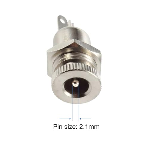 Conector DC 5.5 x 2.1mm Hembra Panel 10 Pzas miniatura 2