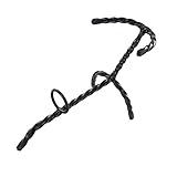 AnNafi® Horn Stand | Hand Forged Twisted Iron Drinking Horn Holder | Handmade Metal Viking Beer Drinking Horns Holding Stand | Drinking Horn Stand | Game Of Thrones For Display & Decor