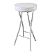 Taburete Plegable Portátil,Taburete de Bar Ligero con Estructura de Metal,Taburete Redondo Plegable para Adultos, Cocina, Jardín, Camping, Baño (Altura del Asiento: 49 cm / 63 cm)