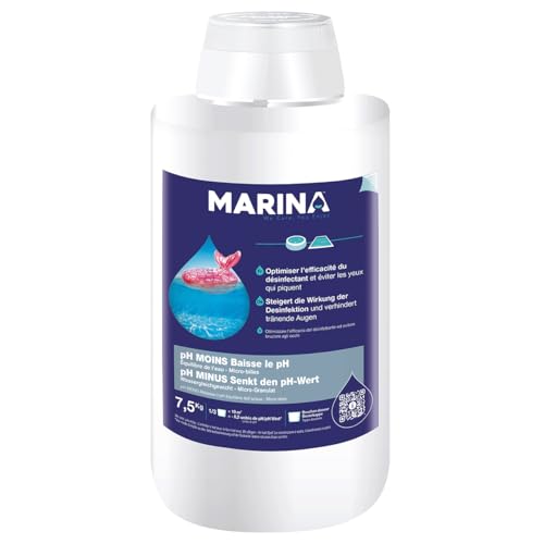 MARINA pH Menos 7,5 kg, Reduce el Valor del pH, Piscina Reductora de Valor de pH