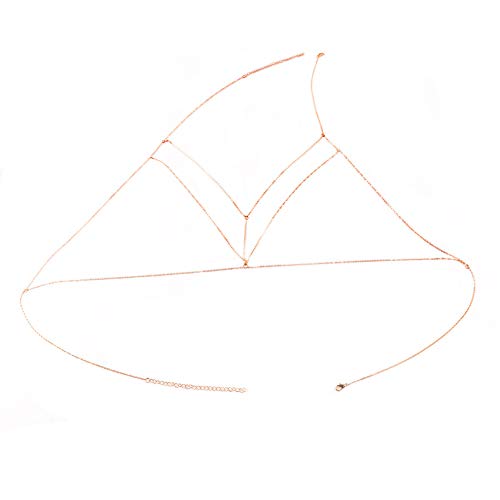 Ruankenshop Bijoux Intime GéOméTrie Personnalité Chaine De Corps Simplicité Chaine De Taille Chaine Collier Femme Accessoire Soutien Gorge Corps Burning Man Passerelle Cover